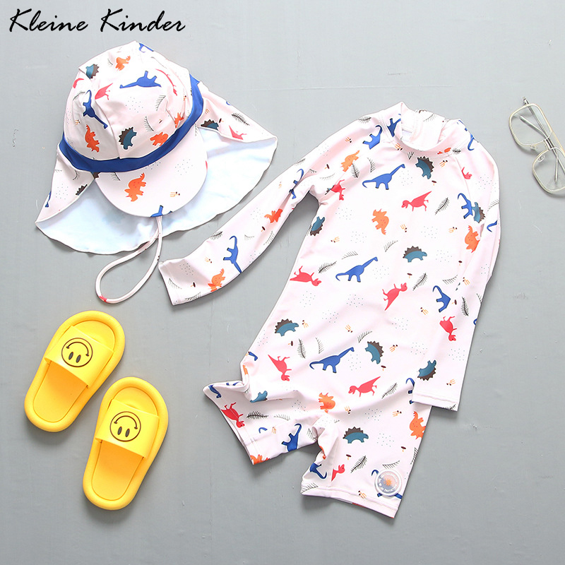 Baby Swimwear Uv - 어린이용 공룡 프린트 수영복, 남아용 원피스
