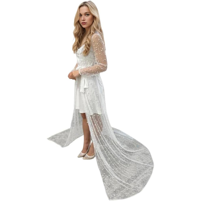 Baby Gown Nightwear - 베이비 샤워용 임산부 가운, 시스루 스커트