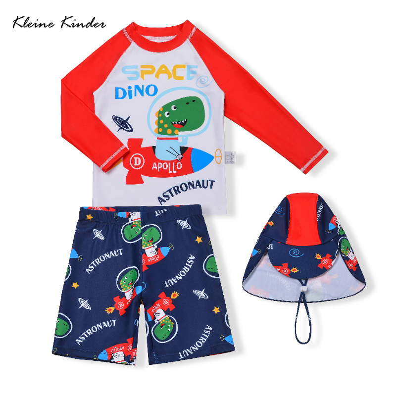 Baby Swimwear Uv - 남아용 자외선 차단 긴팔 수영복 3종