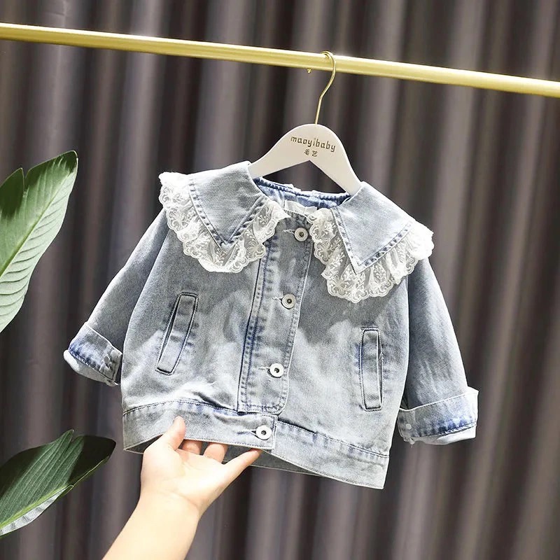 Baby Clothing Designer - 1-10 년 아기 소녀 데님 재킷