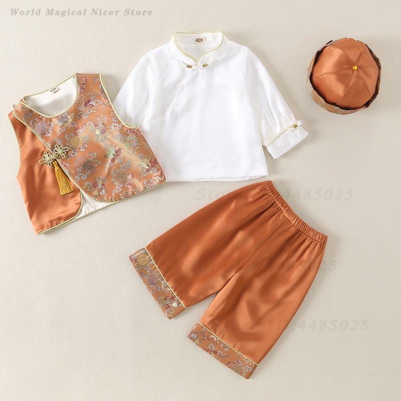 봄 여름 아기 당나라 정장 어린이 소년 소녀 백일 한  - Baby Clothing Sets Boy 리뷰 및 가격