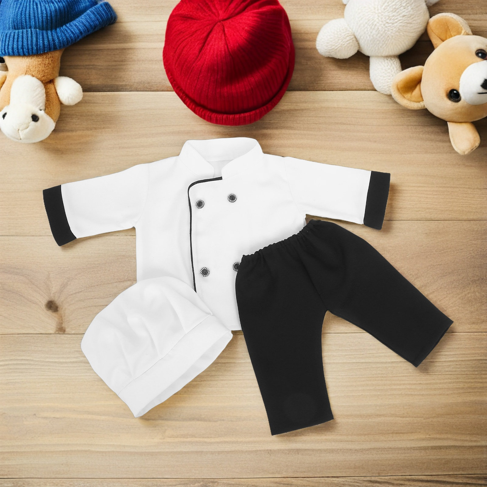 1 세트 유아 요리사 의상 아기 사진 촬영 의상 신생아 - Baby Clothing Designer 리뷰 및 가격
