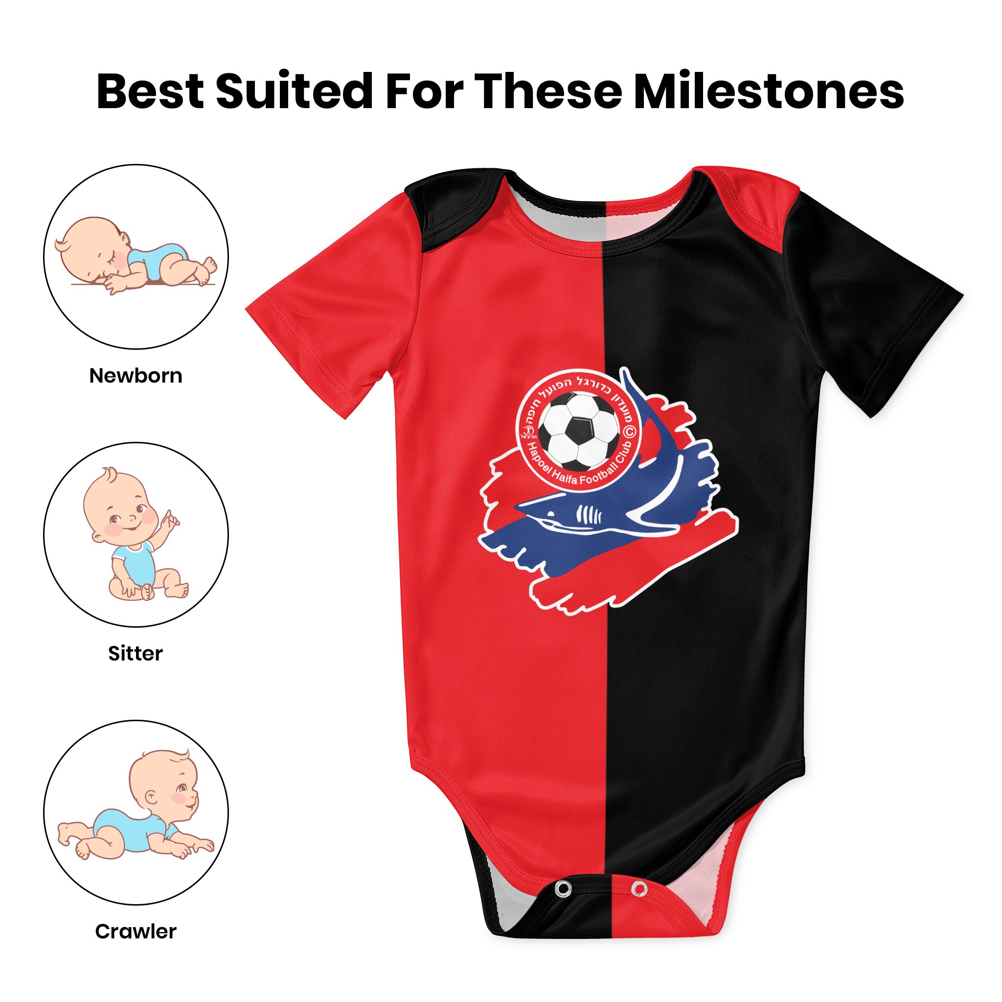 Hapoel Haifa 아기 바디수트, 유니섹스 셔츠, - Baby Clothing Sets Boy 리뷰 및 가격