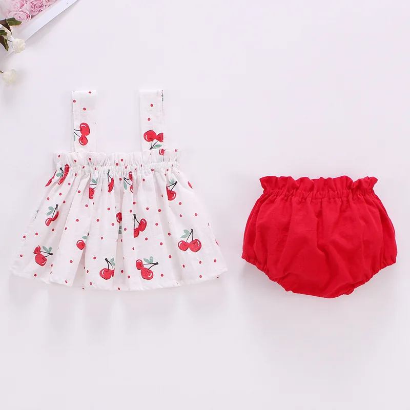 아기 여름 드레스 정장, 0-2 세 유아, 체리 슬링  - Baby Clothing Bundles 리뷰 및 가격
