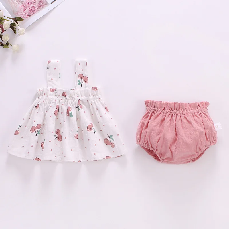 아기 여름 드레스 정장, 0-2 세 유아, 체리 슬링  - Baby Clothing Bundles 리뷰 및 가격