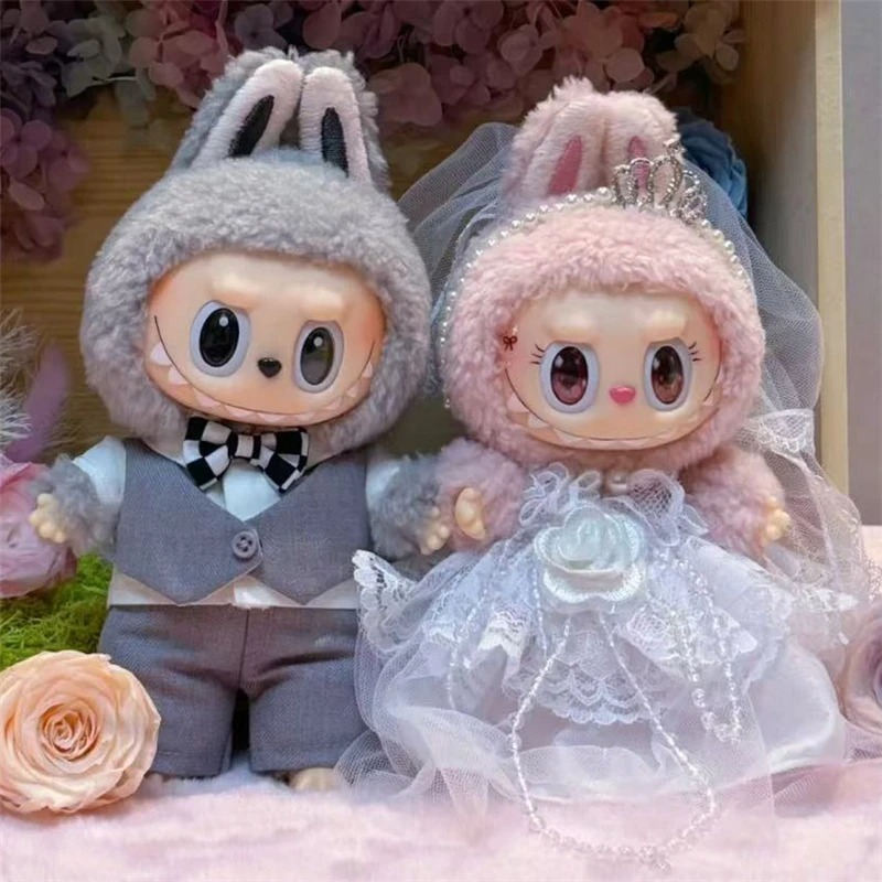 15 17cm 라부부 인형 웨딩 연인 드레스 의상 쉬폰 - Baby Clothing Kit 리뷰 및 가격