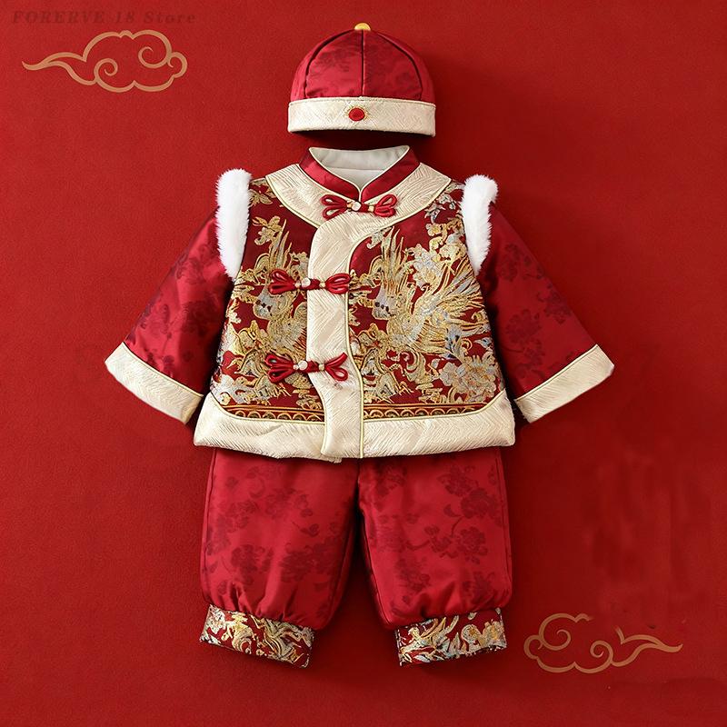 어린이 남아 여아 탕복 어린이 신년 의상 중국 춘절 동 - Baby Clothing Sets Boy 리뷰 및 가격