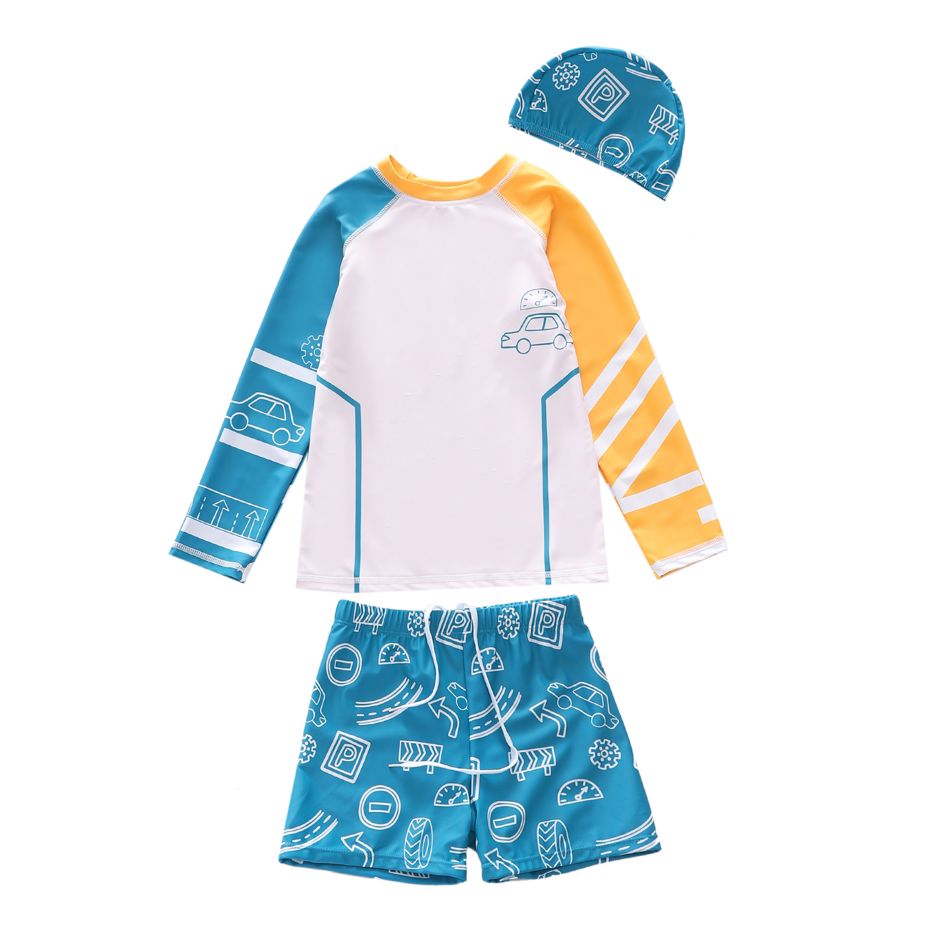 어린이용 긴팔 래쉬가드 수영복, 3 피스 남아용 수영복 - Baby Swimwear Uv 리뷰 및 가격