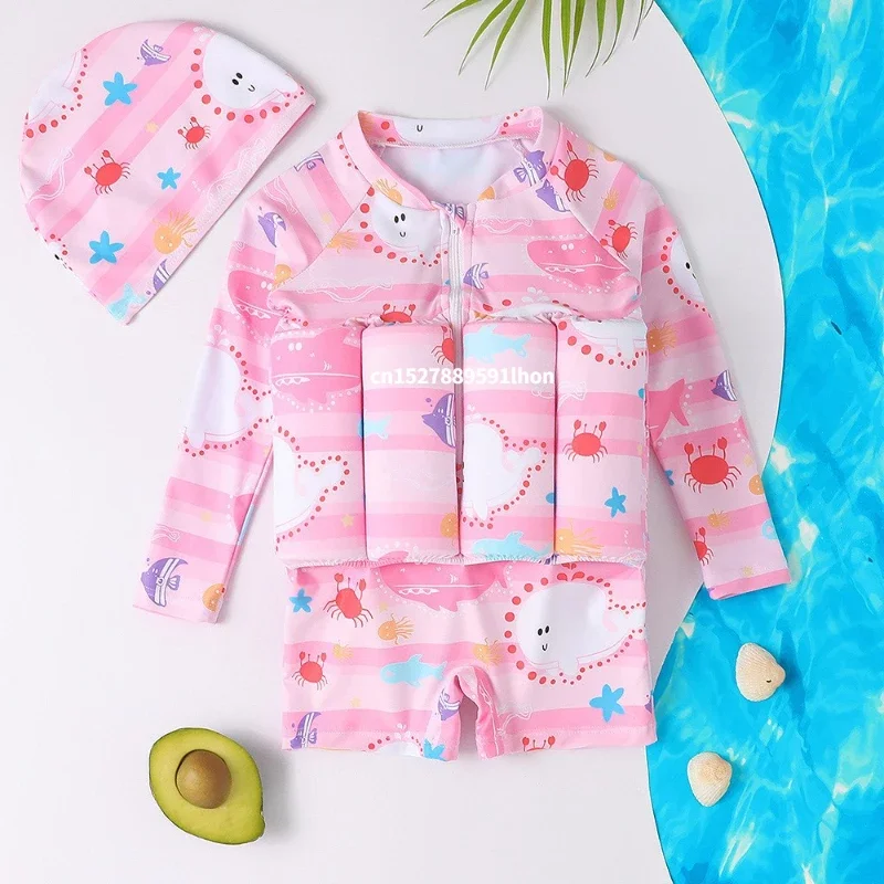 어린이 부력 수영복 만화 프린트 수영복 키즈 원피스 플 - Baby Clothing Bundles 리뷰 및 가격