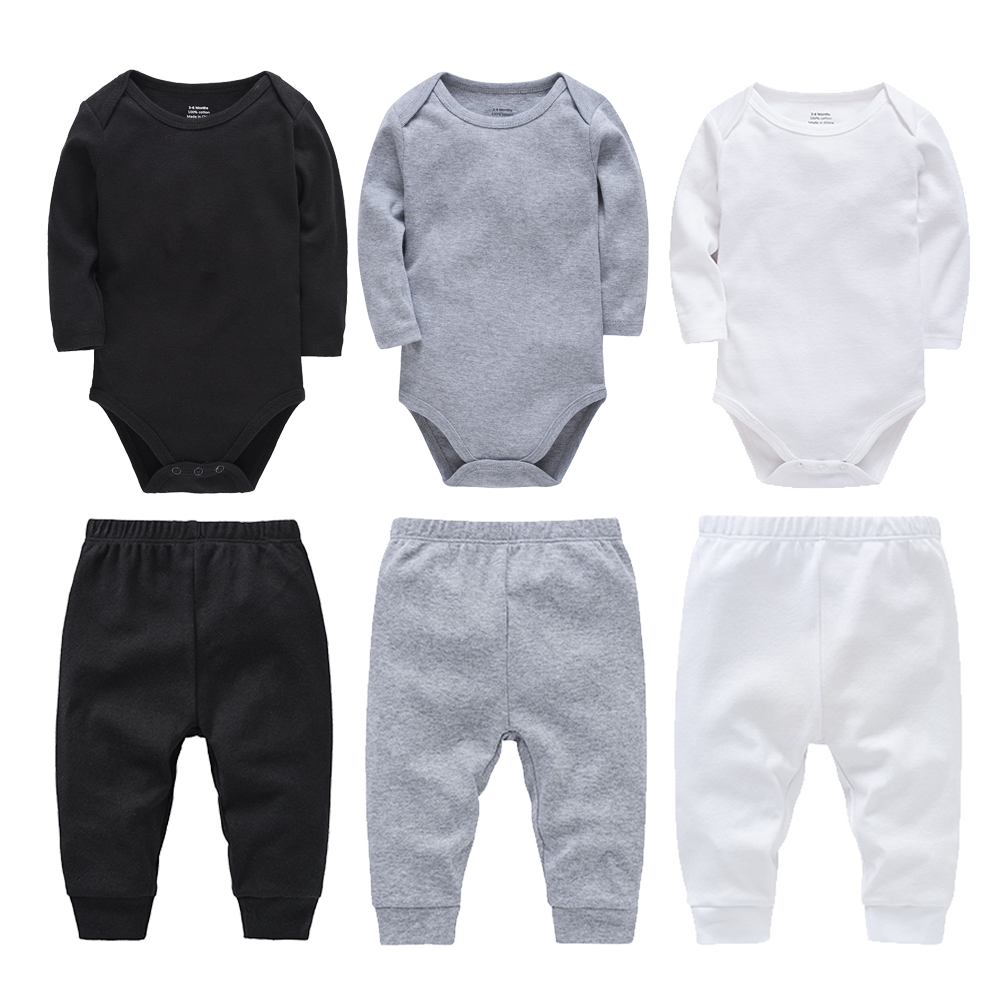 2 조각 세트 100% 코튼 베이비 Rompers 바지 - Baby Clothing Bundles 리뷰 및 가격
