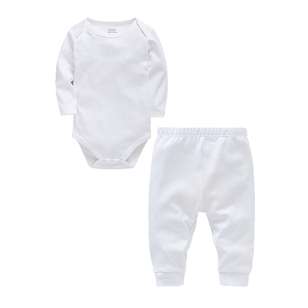 2 조각 세트 100% 코튼 베이비 Rompers 바지 - Baby Clothing Bundles 리뷰 및 가격